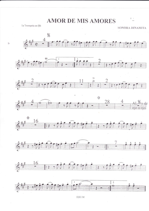 La imagen puede contener una previsualizacion de una partitura